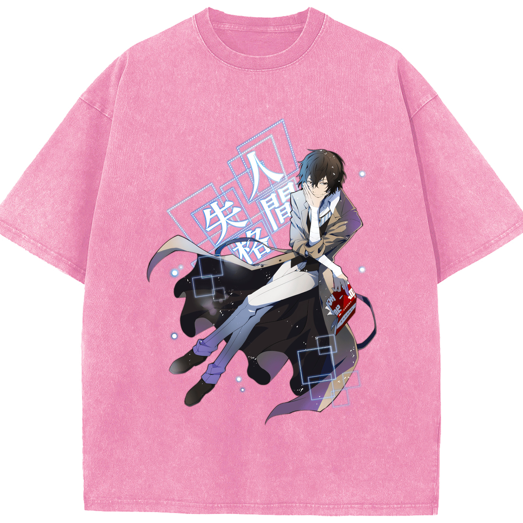 （画像用） 文豪ストレイドッグス Bungo Stray Dogs 綿100% ヴィンテージ風 半袖Tシャツ（フロントプリント）
